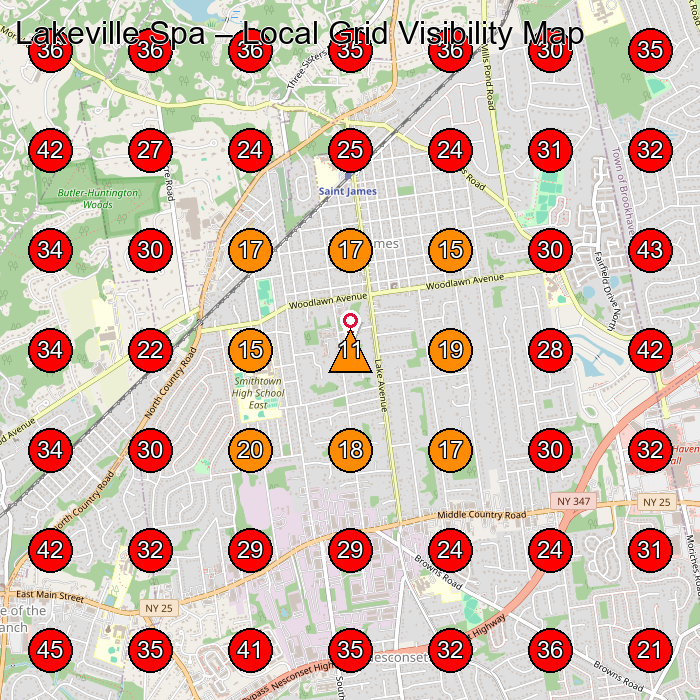 Lakeville Spa GeoGrid visibility map for Massage Spa in Brattleboro